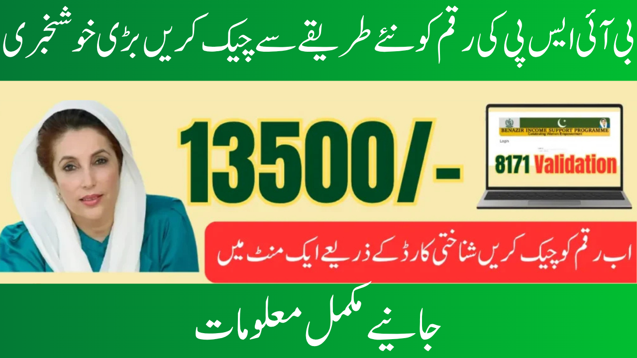 8171 Validation To Verify BISP 13500 Payment With ID Card
