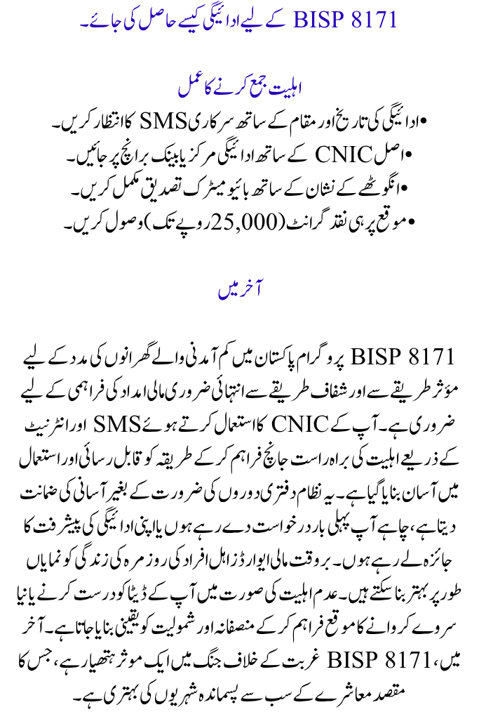 Check Your BISP 8171 Results Online with CNIC Complete Guide 2025