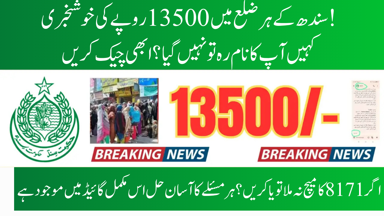Districts in Sindh, July 2025 BISP Payment